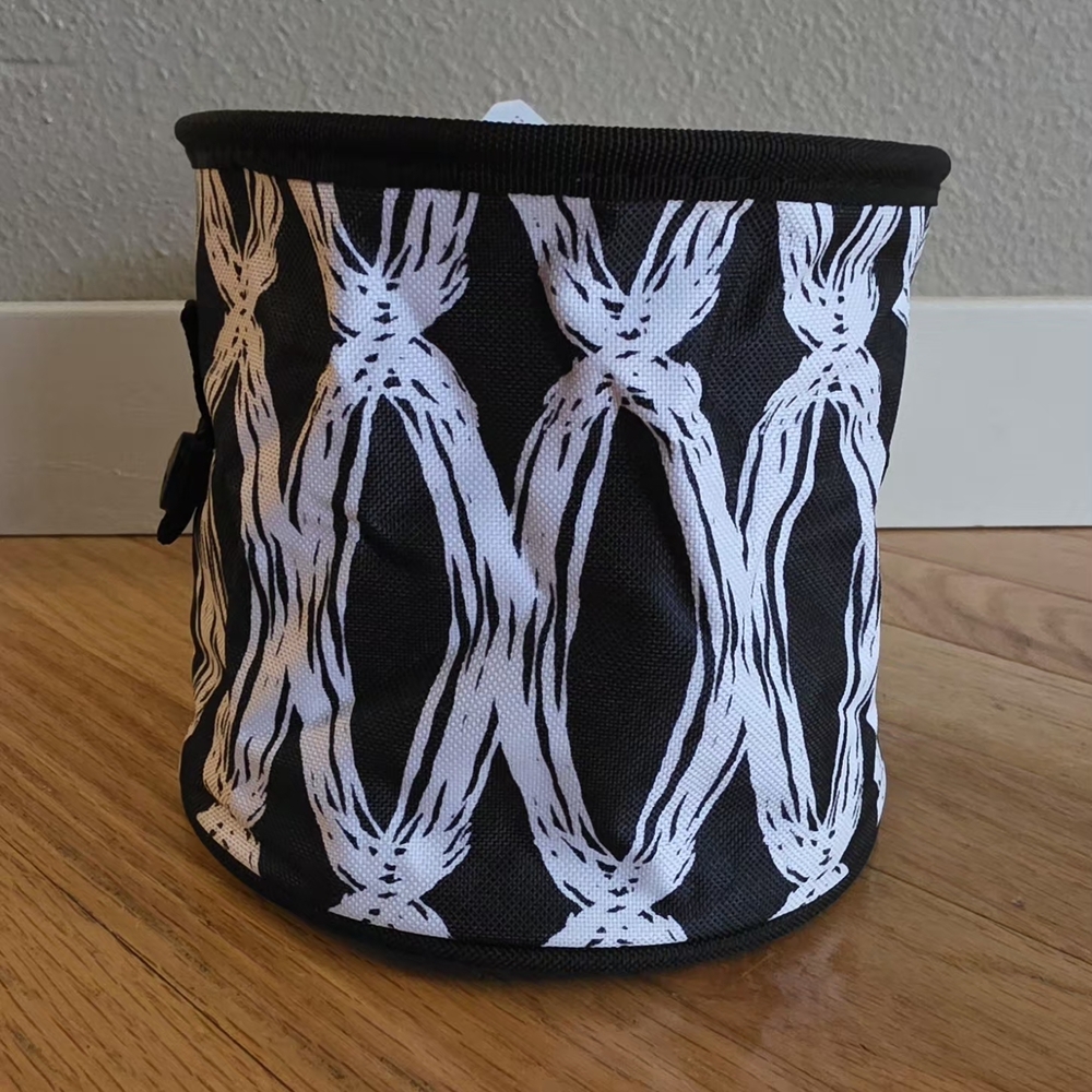 NEW Thirty One Oh Snap Bin - Black Links - Black & White Pattern
